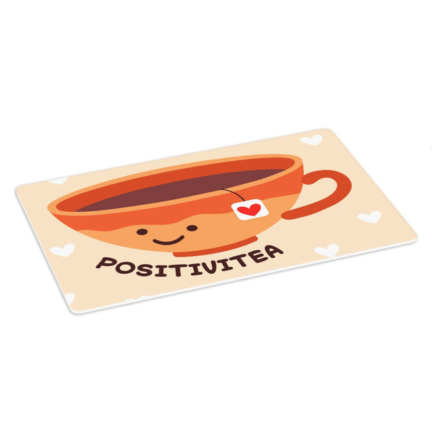 Positivitea Placemats 2 PCS - Cute Placemats for Kitchen Table - Graphic Table Mats