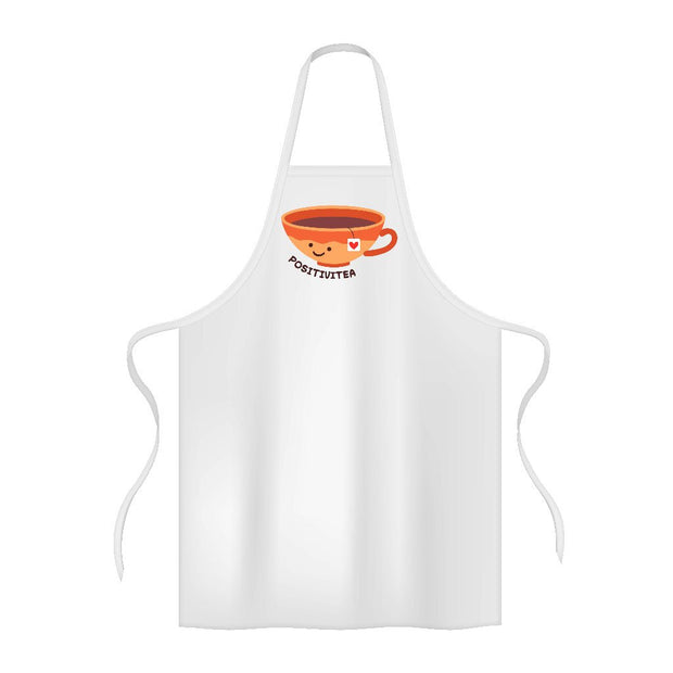 Positivitea Apron - Cute Cooking Apron - Graphic Apron for Men for Women