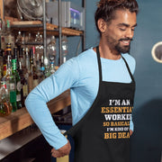 Essential Worker Apron - Funny Saying Cooking Apron - Sarcastic Apron for Men for Women