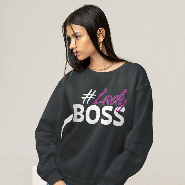 Lady Boss Sweatshirt - Girl Boss Crewneck Sweatshirt - Graphic Sweatshirt