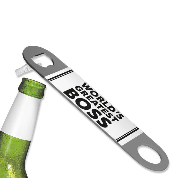 World's Greatest Boss Bottle Opener - Best Boss Beer Opener - Printed Bottle Opener