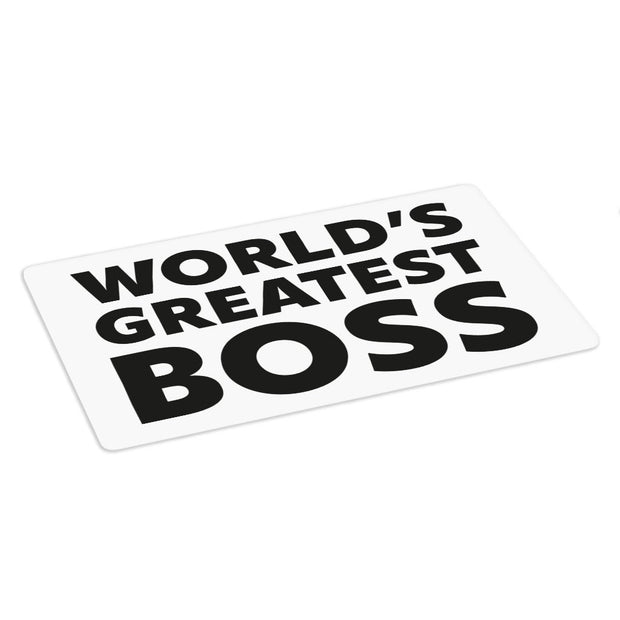 World's Greatest Boss Placemats 2 PCS - Best Boss Placemats for Kitchen Table - Printed Table Mats