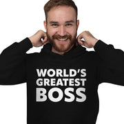 World's Greatest Boss Hooded Sweatshirt - Best Boss Hoodie - Printed Hoodie