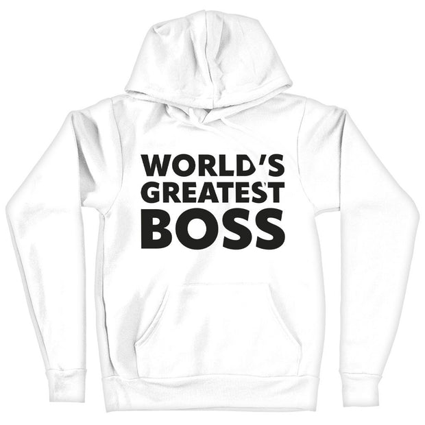 World's Greatest Boss Hooded Sweatshirt - Best Boss Hoodie - Printed Hoodie