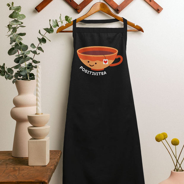 Positivitea Apron - Cute Cooking Apron - Graphic Apron for Men for Women