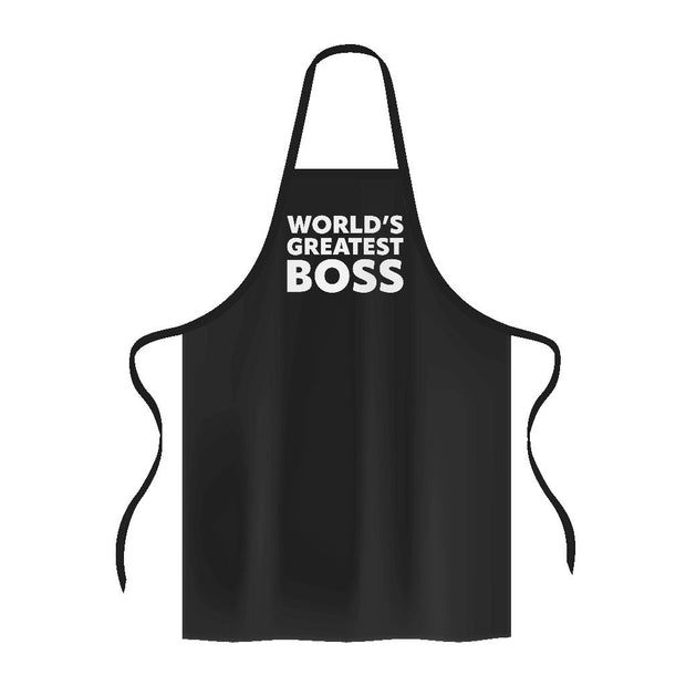 World's Greatest Boss Apron - Best Boss Cooking Apron - Printed Apron for Men for Women