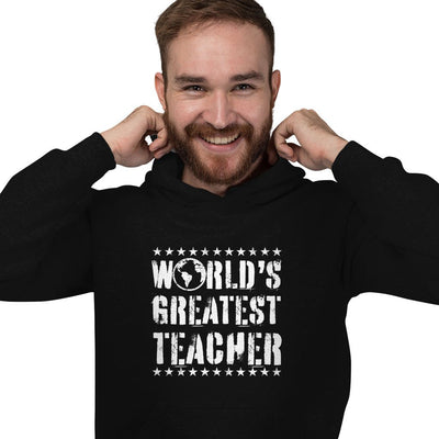 World's Greatest Teacher Hooded Sweatshirt - Vintage Hoodie - Best Teacher Hoodie