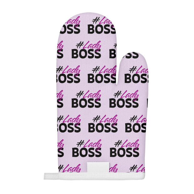 Lady Boss Oven Mitt - Girl Boss Oven Glove - Graphic Cooking Gloves