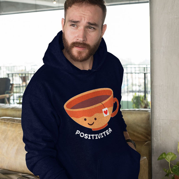 Positivitea Hooded Sweatshirt - Cute Hoodie - Graphic Hoodie