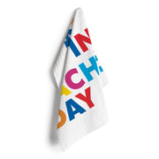 Find Joy in Each Day Kitchen Towel - Positive Message Towel - Printed Waffle Towel