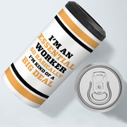 Essential Worker Insulated Slim Can Cooler - Funny Saying Can Cooler - Sarcastic Insulated Slim Can Cooler