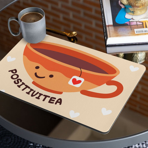 Positivitea Placemats 2 PCS - Cute Placemats for Kitchen Table - Graphic Table Mats