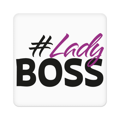 Lady Boss Square Coaster - Girl Boss Coaster - Graphic Coasters for Drinks