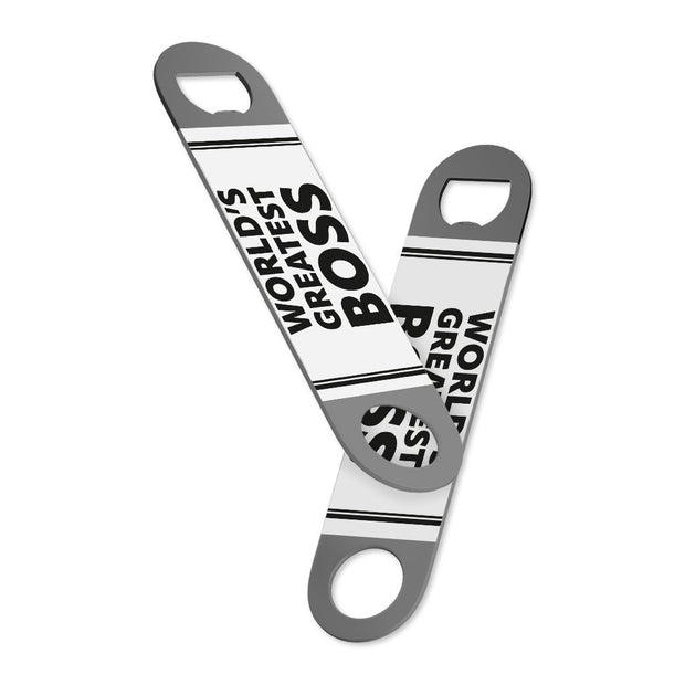 World's Greatest Boss Bottle Opener - Best Boss Beer Opener - Printed Bottle Opener