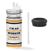 Essential Worker Insulated Slim Can Cooler - Funny Saying Can Cooler - Sarcastic Insulated Slim Can Cooler