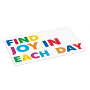 Find Joy in Each Day Placemats 2 PCS - Positive Message Placemats for Kitchen Table - Printed Table Mats