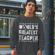 World's Greatest Teacher Sweatshirt - Vintage Crewneck Sweatshirt - Best Teacher Sweatshirt