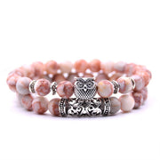 YIZIZAI Owl Bracelet Jewelry Stone Bracelets Men Women Pulseira Masculina Feminina Bileklik Pulseras Mujer Bijoux Armband set