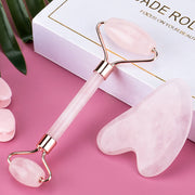 Crystal Natural Face Massage Jade Roller Rose Slimmer Lift Wrinkle| dalucyah.com