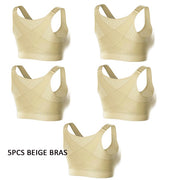 Women Cross Back Breathable Bras