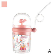 Portable Leakproof Cartoon Feeding Bottles