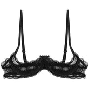 Women See Through Sheer Lace Bra