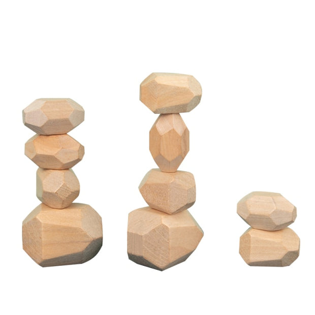 Wooden Colored Stone Building Block