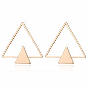 XIYANIKE Korean Fashion Geometric Long Asymmetry Earring Rhinestone Circle Ear Stud New Acrylic Big Earrings Bijoux Brincos E203